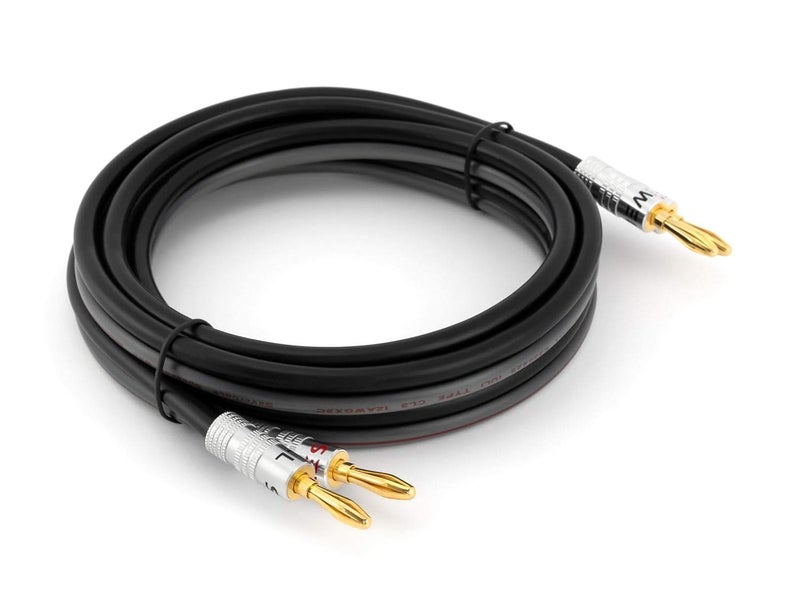Sewell Silverback Speaker Wire by , 12 AWG, with Silverback Banana Plugs, OFC, 259 Strand Count, 3 ft - Image 3
