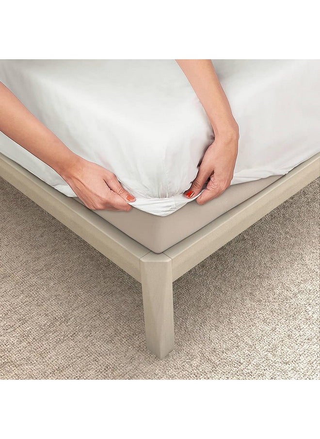 Wakefit - Wakefit Bedsheet for King Size, Bedsheet for Double Bed King Size, Elastic Bedsheets for King Size Bed, 144 TC 100% Cotton with 2 Pillow Covers (Elastic Fitted Sheet 78x72 : Florenza) - Image 1