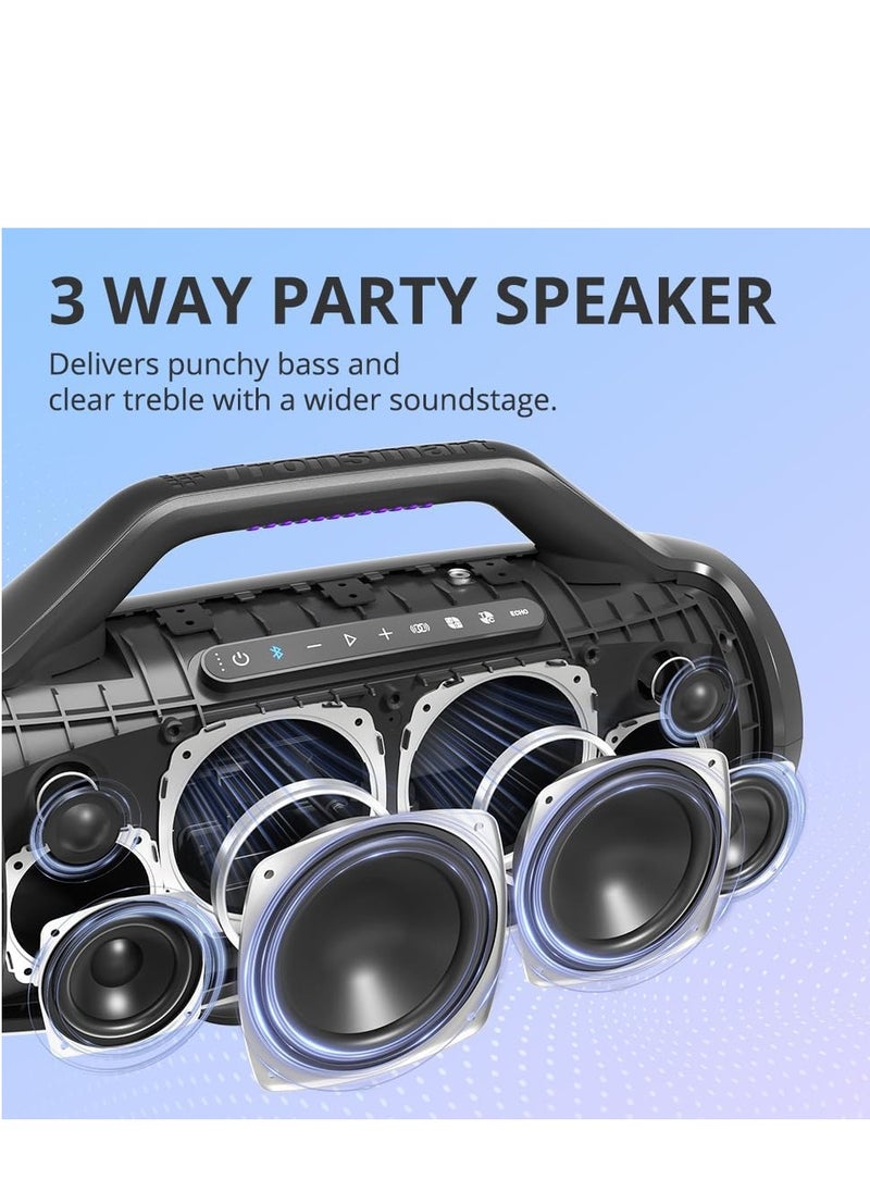ترونسمارت Tronsmart Bang Max Portable Bluetooth Speaker, 130W Powerful Loud Speaker with Deep Bass, Party Sync, IPX6 Waterproof Speaker, 24H Playtime  - Image 3