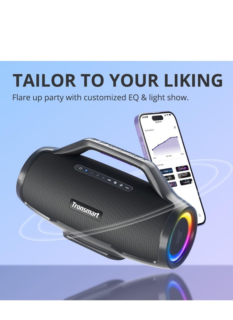 ترونسمارت Tronsmart Bang Max Portable Bluetooth Speaker, 130W Powerful Loud Speaker with Deep Bass, Party Sync, IPX6 Waterproof Speaker, 24H Playtime  - Image 4