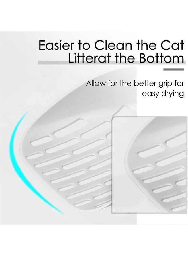 Multifunctional Cat Litter Scoop, Portable Hanging Deep Cat Litter Scoop Shovel, Retachable Durable Cat Litter Shovel with Holder and Waste Container (White)  - Image 3