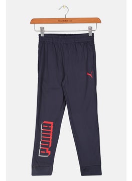 Kids Boy Sportswear Fit Brand Logo Training Sweatpants, Navy