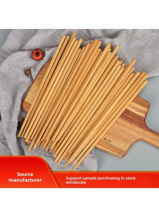 Disposable Bamboo Chopsticks Carbonized Chopsticks Independent Package Take-out Non-section Bulk Hot Pot Naked Chopsticks Hotel Chopsticks 2 Yuan Store Supply-Color:5.5*5.5*24 Carbonized Belt Section-Specifications:0PP Independent Bag  - Image 1