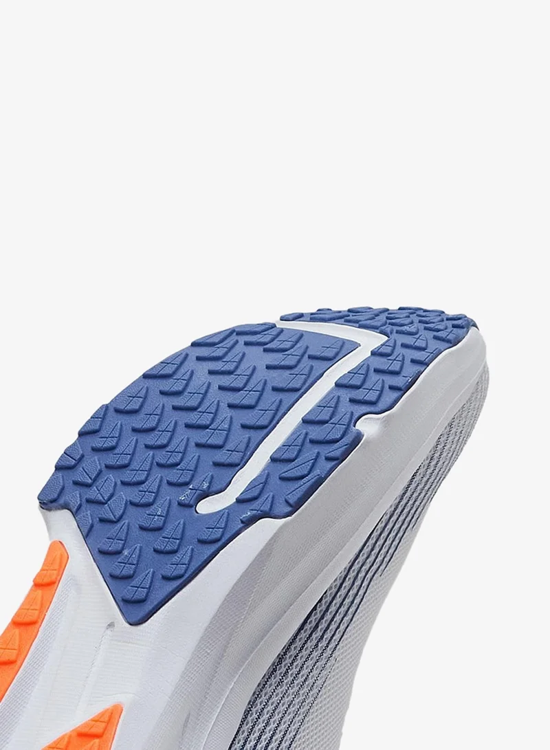 CAMPUS Wht/R.Slate Men’s White & Blue Sneakers – Sleek Line Pattern Design Shoes with Modern Sporty Aesthetic for Men | Best Price UAE