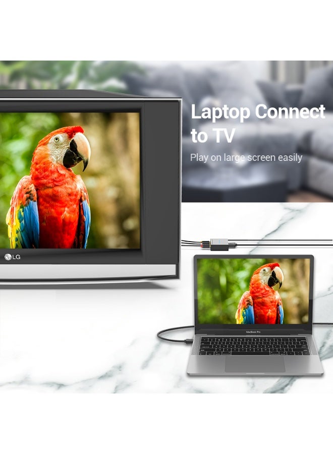 VENTION HDMI to RCA Converter Black Metal Type Model # AEEB0 - Image 4