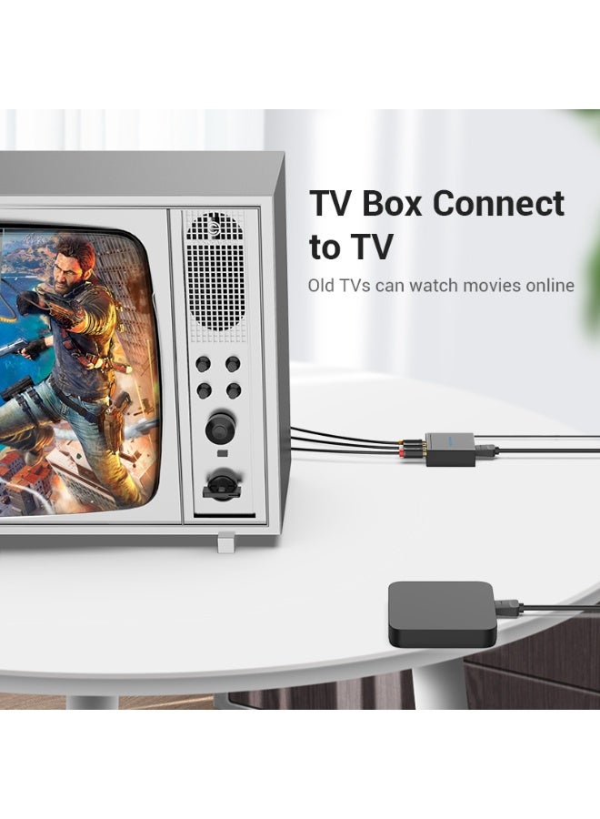 VENTION HDMI to RCA Converter Black Metal Type Model # AEEB0 - Image 3