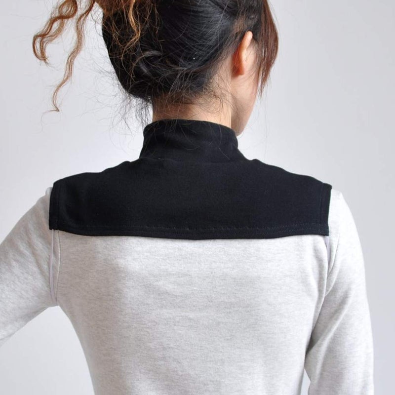 Teemall Womens Warmer Cotton Half Top Mock Blouse Dickey Collar Neck Dickey False Fake Turtleneck Neck (Black+White+Gray) - Image 3