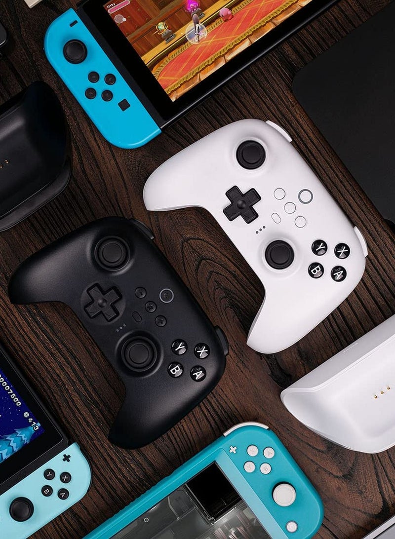 8Bitdo Ultimate Bluetooth Controller with Charging Dock, Wireless Pro Controller with Hall Effect Sensing Joystick, Compatible with Switch, Windows and Steam Deck (White)  - Image 5
