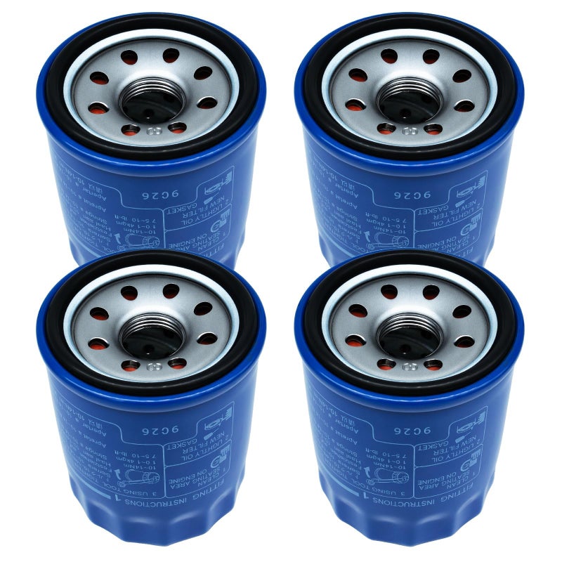 HTYPX Oil Filters 15400-PLM-A02 15400-PLM-A01 Compatible with Honda GX610 GX630 GX660 GX670 GX690 GXV340 GXV390 GXV610 GXV630 GXV660 GXV670 GXV690 Engines Replace 15400-PLM-A02PE 15400-P0H-305PE (4 PACK) - Image 1