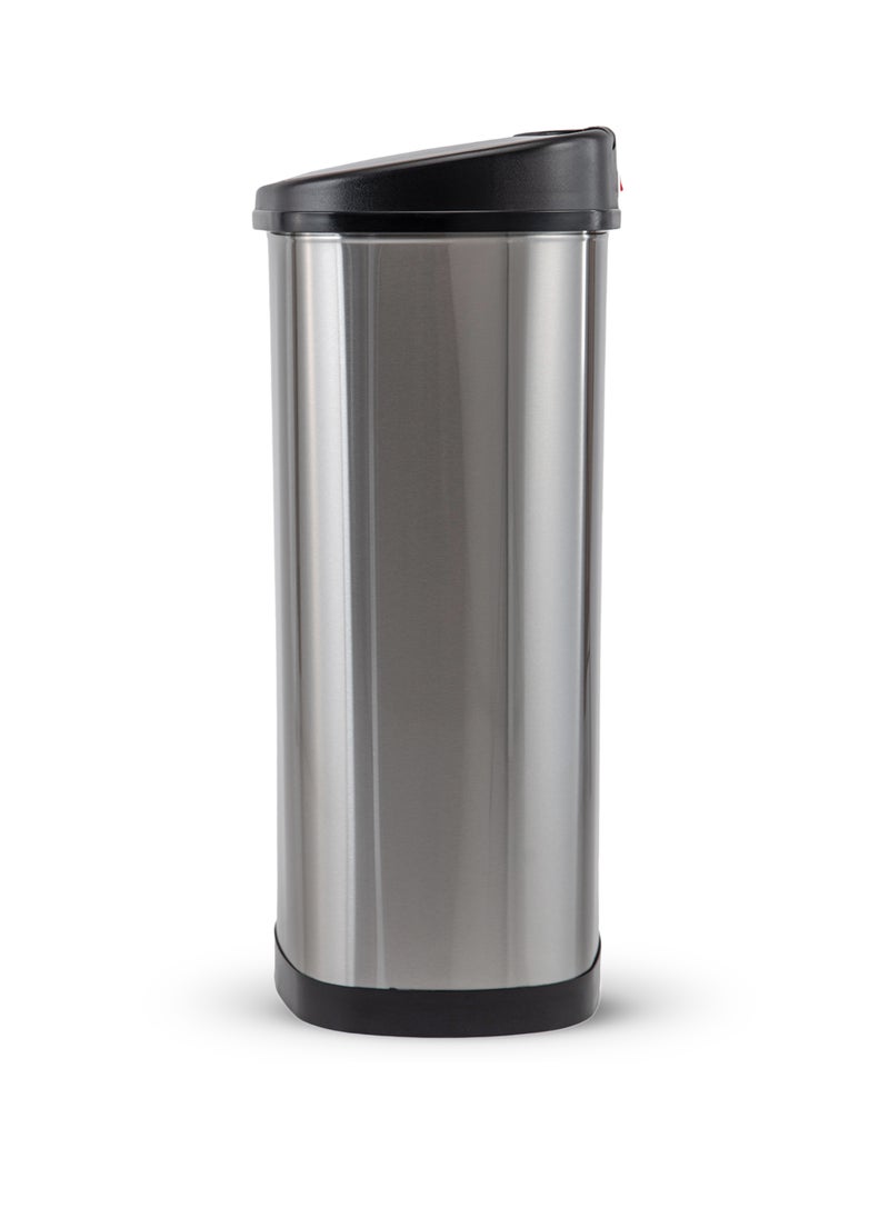 Ninestars - Ninestars Automatic Touchless Infrared Motion Sensor Trash Can Electric Modern Stain Resistant Garbage Bin for Kitchen Office Living Room 13 Gal 50L Stainless Steel - Image 1