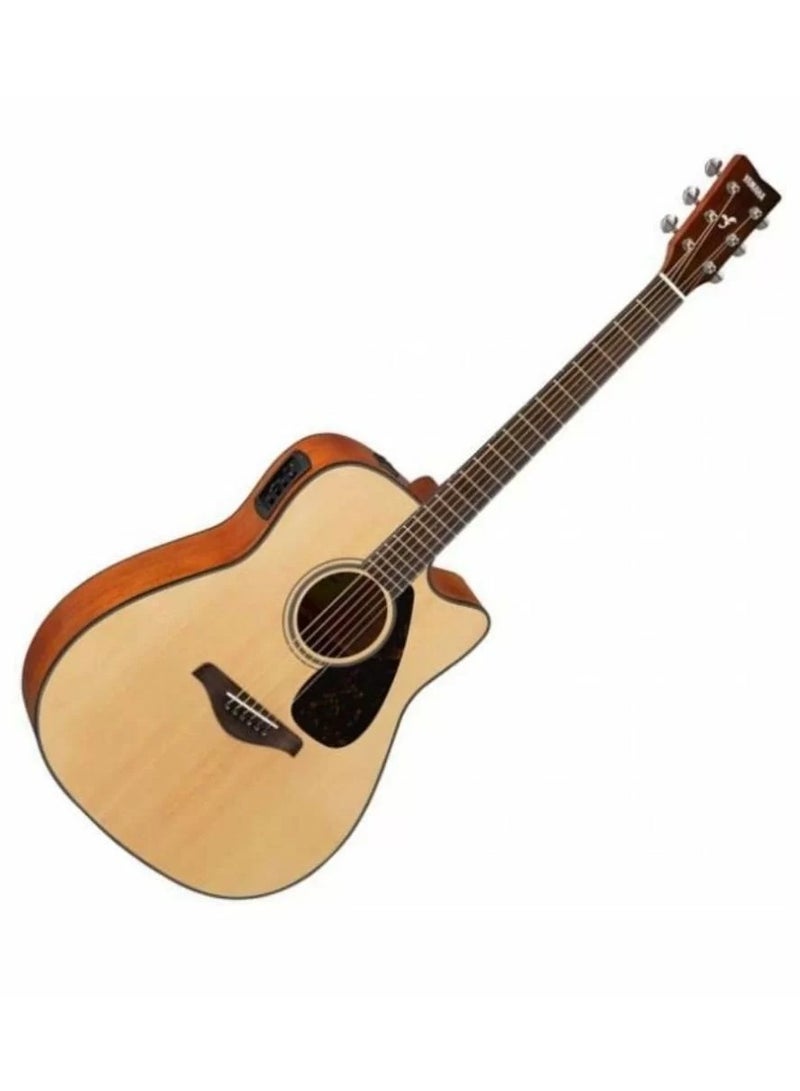 YAMAHA Yamaha FGX800CNT Acoustic Electric Guitar - Natural  - Image 2