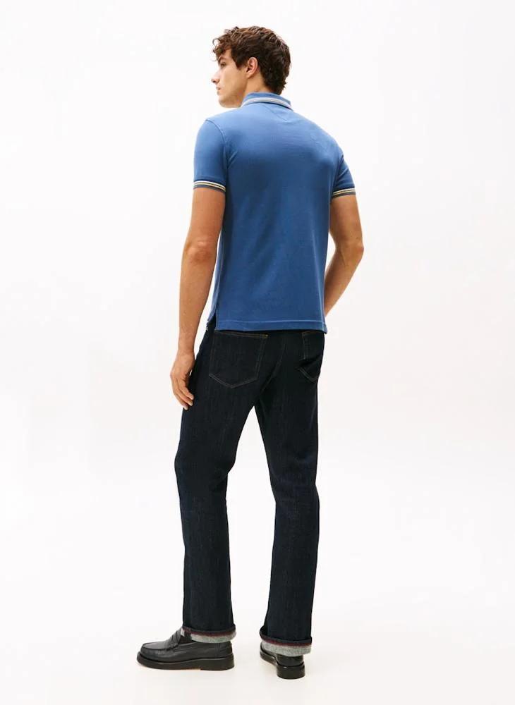 تومي هيلفيغر Logo Slim Fit Polo