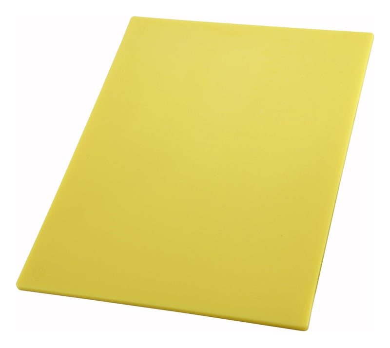 Winco HeavyDuty Plastic Cutting Board 15 x 20 x 12 Yellow Medium - Image 2