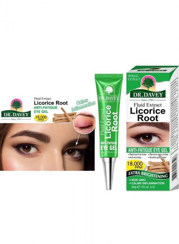 Generic Licorice Root UnderEye GelSkin Care Formulated tocare for the delicate area around the eyes Helps effectively remove puffiness, dark circles, fine wrinkles and signs of stressTightens and revitalizes the skin  - Image 1
