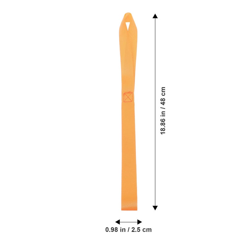 4 Pack 46cm Orange Nylon Tie Down Straps with Loop Hooks for Motorcycle Scooter Cargo Binding - Image 3