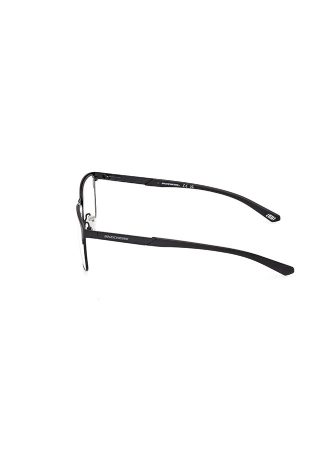 Men's Rectangular Eyeglass Frames Matte Black SKECHERS SE5006600256 56 mm