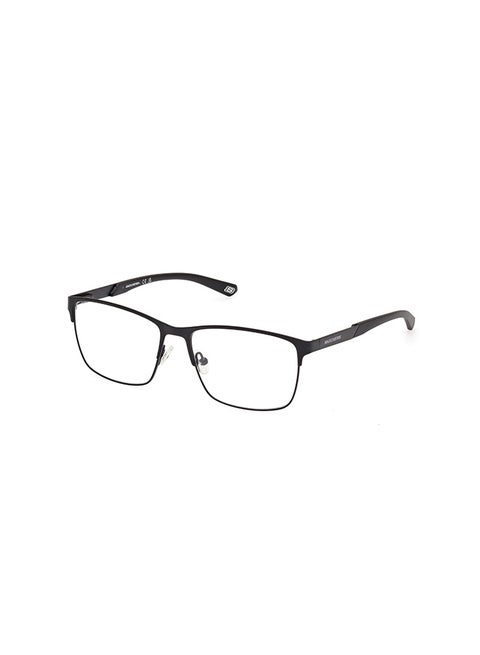 Men's Rectangular Eyeglass Frames Matte Black SKECHERS SE5006600256 56 mm