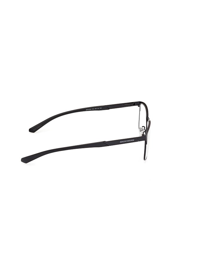 Men's Rectangular Eyeglass Frames Matte Black SKECHERS SE5006600256 56 mm
