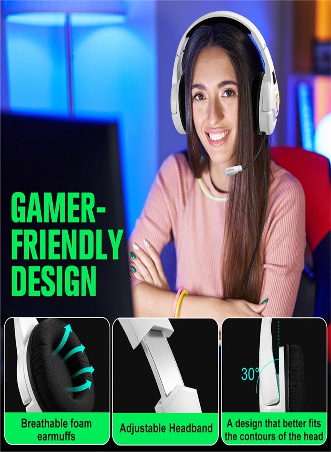 Beauenty Headset Computer Gaming Headphones with Microphone Wired Headphones - Image 5