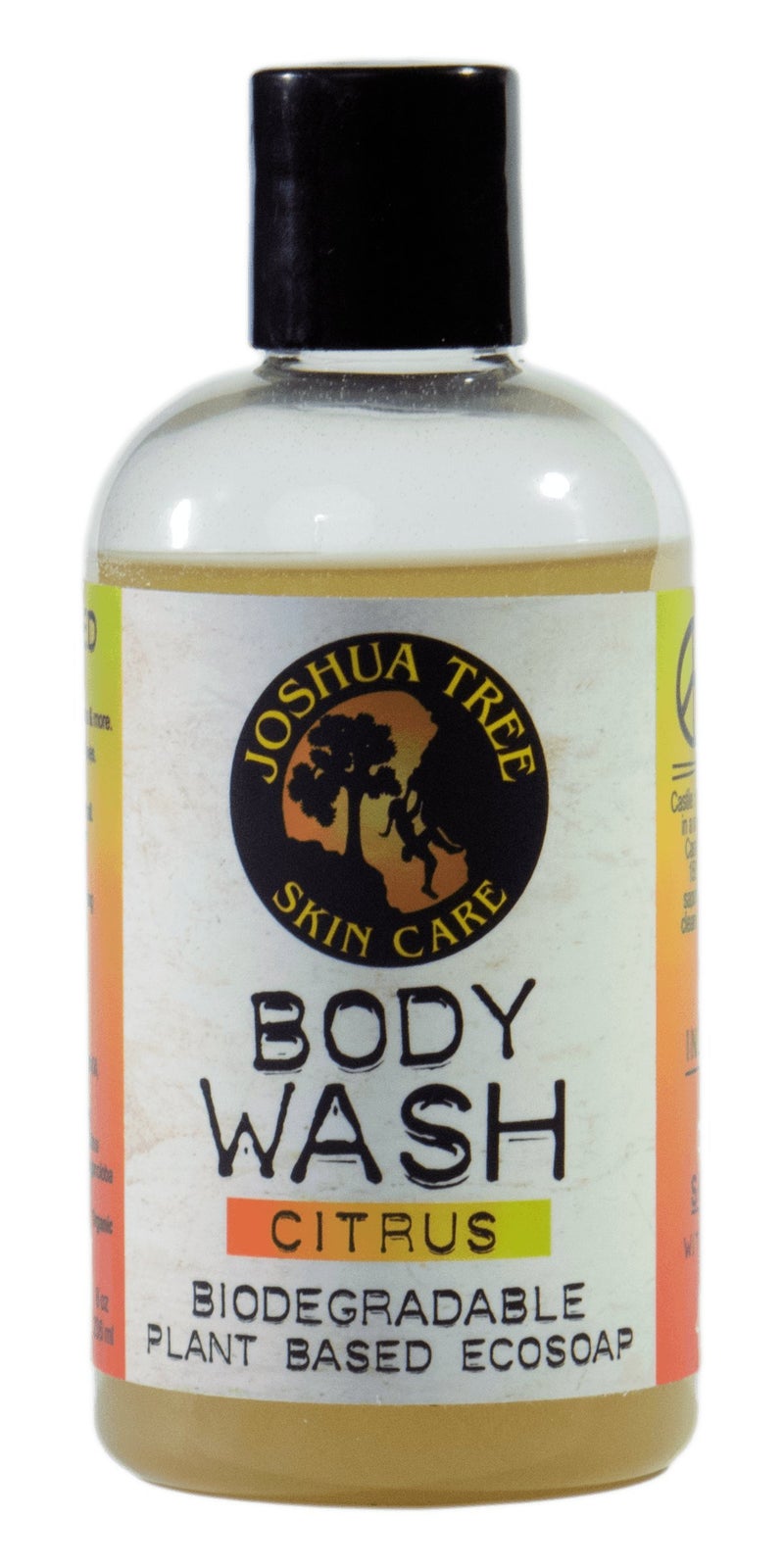 Joshua Tree 8 oz. Eco-Soap - Body Wash, Shampoo - Biodegradable Plant-Based Soap with Organic Ingredients (Citrus)