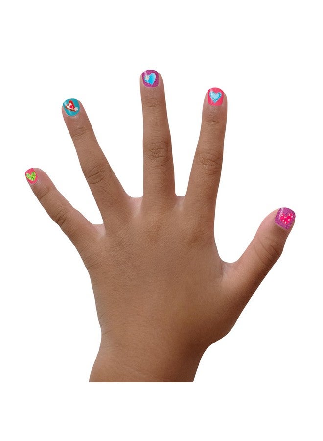 بيجي باينت طلاء أظافر بيجي | طلاء أظافر للبنات غير سام ١٠٠٪ | آمن، خالٍ من القسوة، نباتي، ومنخفض الرائحة للأطفال | جنية يونيكورن (مجموعة هدايا من ٣ طلاء أظافر + فن أظافر) - Image 4