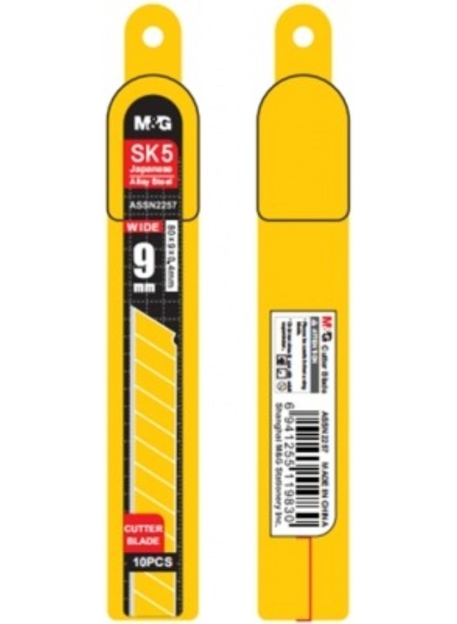 M&G Cutter Blades 9mm 80*9*0.4mm with 13points , pack of 2 pcs - Image 2