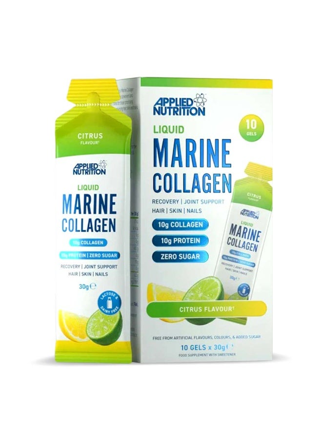 Applied Nutrition Liquid Marine Collagen, Citrus – 10g Collagen per Serving, Supports Skin, Hair, Nails & Joints, Halal-Certified - Image 1