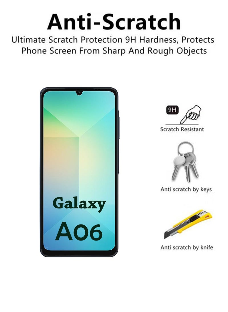Waldic Samsung Galaxy A06 Screen Protector | Tempered Glass Compatible with Samsung Galaxy A06 | Screen Protector Full HD Quality Tempered Glass Anti-Scratch Edge to Edge Coverage with Easy Installation Kit - Black - Image 3