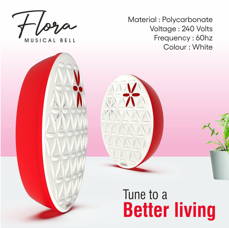Fybros Flora Musical Door Bell for Home with 16 Melodious Sounds-Operated with Two AA Batteries -Made in India - Image 4