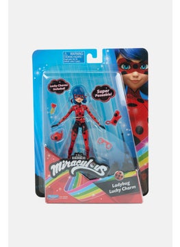 ZAG Heroez Miraculous Lady Bug Lucky Charm Super Poseable Fashion Doll  - Image 1
