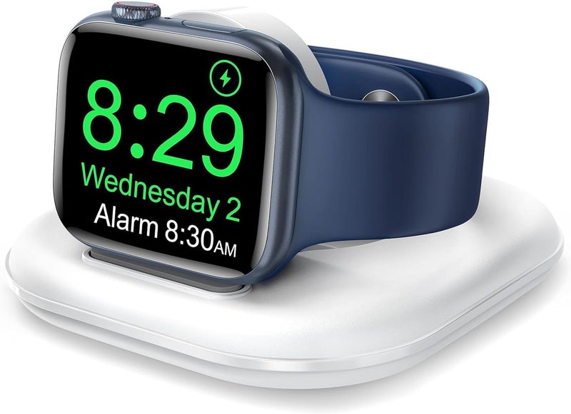 KASTWAVE Wireless Charging for Apple Watch, Watch Charger Stand for Apple Watch, Charging Cable Included, Compatible with Apple Watch Series 7 6 5 4 3 2 SE, (Charging Cable Included), USB - Image 1