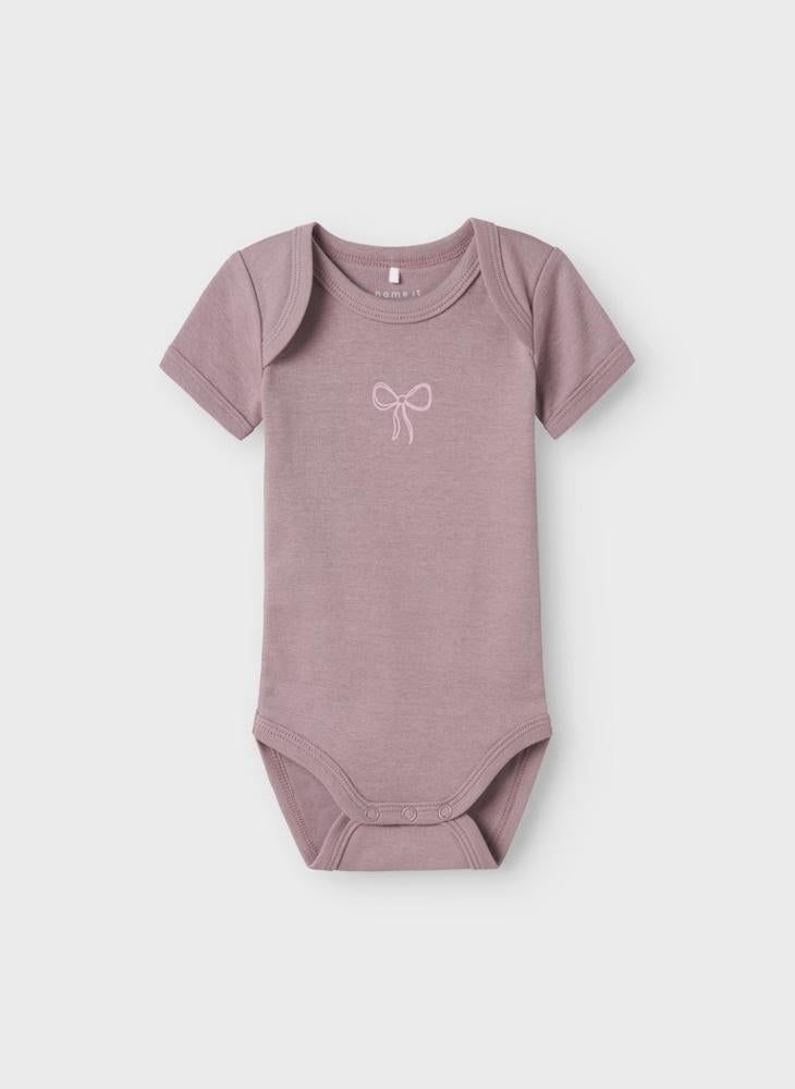 NAME IT - Kids 3 Pack Barely Bow Onesies - Image 1