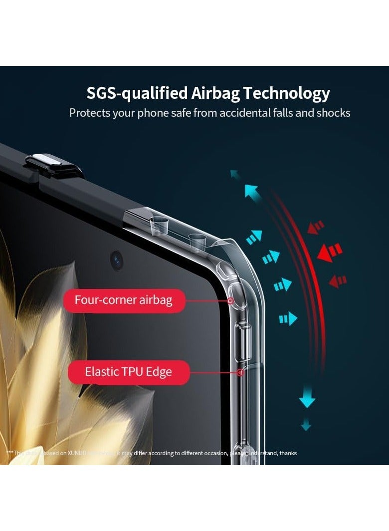 حافظة هونور ماجيك في 2 مع حماية مفصلية ، غطاء شفاف نحيف مقاوم للصدمات واقي وسادة هوائية غطاء رقيق لهونور ماجيك في 2 - Image 2