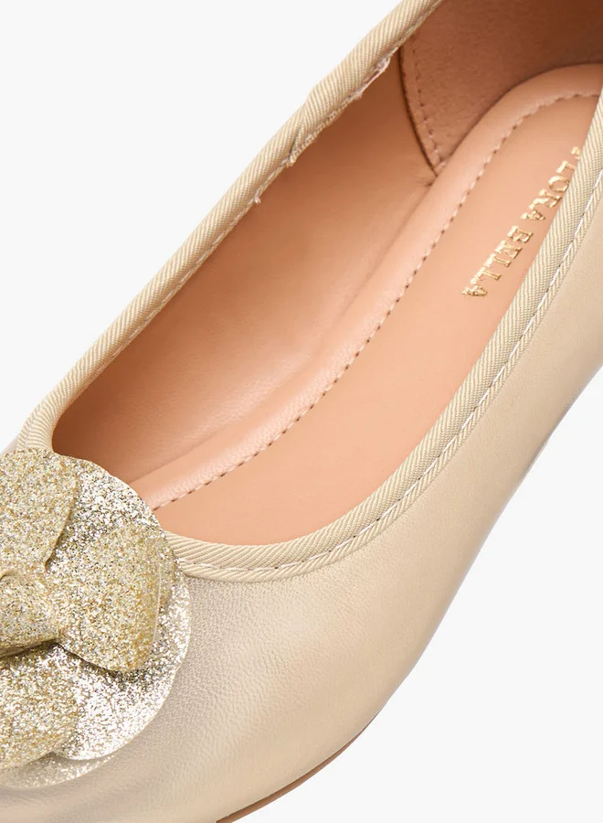 Flora Bella By Shoexpress Accent Detail Slip-On Ballerina Shoes