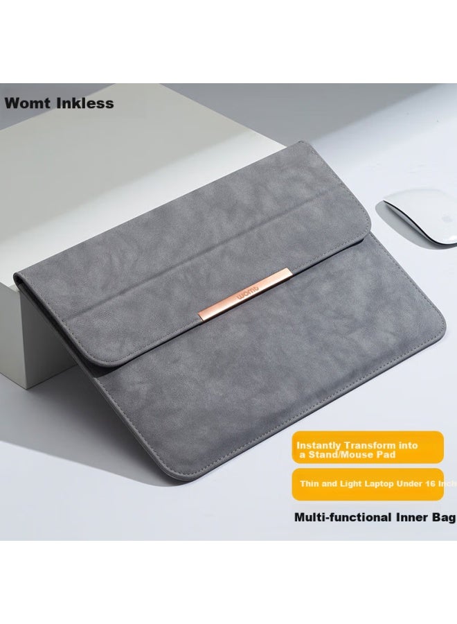 Womt No-ink Notebook Laptop Inner Bag 15.4/16 Inch Ultra-thin Suitable For Apple Macbook Lenovo Hp Huawei Asus Dell Xiaomi Pu Protective Case - Image 1