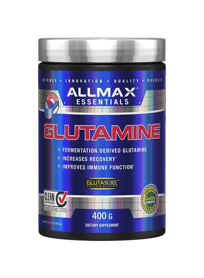 AllMax Nutrition مسحوق L - جلايسين، صيغة استعادة العضلات، خالي من الغلوتين، نباتي، 400 جرام - Image 1