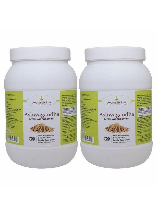 AL Ayurvedic Life Ashwagandha 700 Tablets Pack of 2 - Image 1