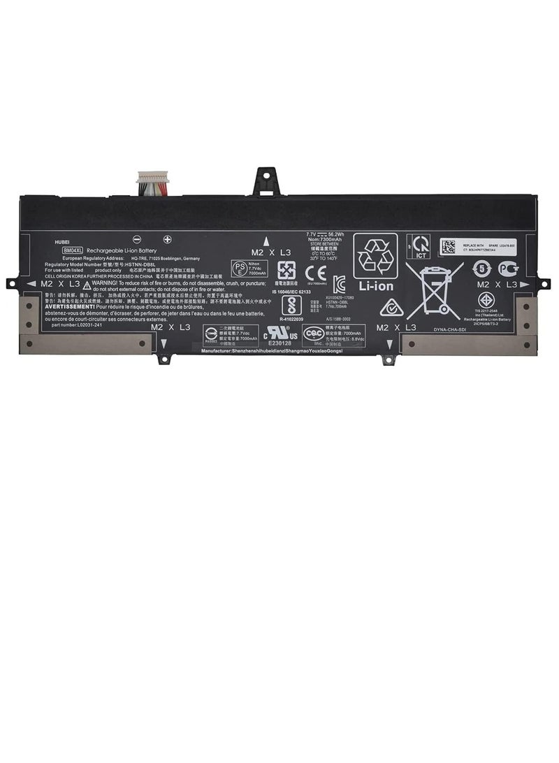 بطارية بديلة للكمبيوتر المحمول BM04XL BM04 HSTNN-UB7L HSTNN-DB8L L02031-2C1 L02031-241 L02031-541 BM04056XL L02475-855 L02478-855 لسلسلة HP EliteBook X360 1030 G3 G4 - Image 1