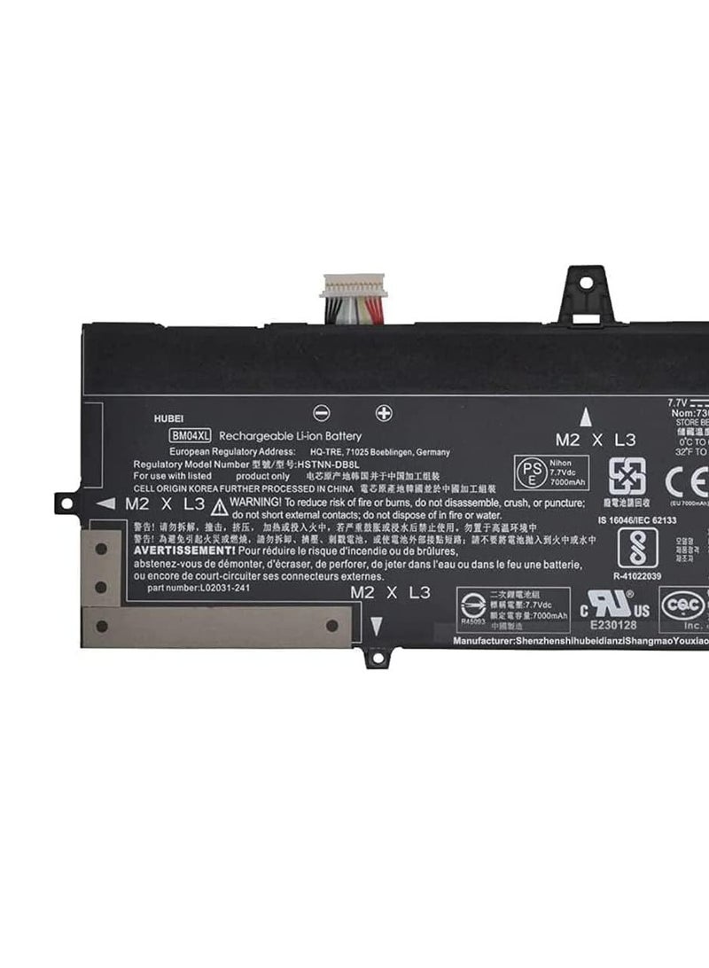 بطارية بديلة للكمبيوتر المحمول BM04XL BM04 HSTNN-UB7L HSTNN-DB8L L02031-2C1 L02031-241 L02031-541 BM04056XL L02475-855 L02478-855 لسلسلة HP EliteBook X360 1030 G3 G4 - Image 3