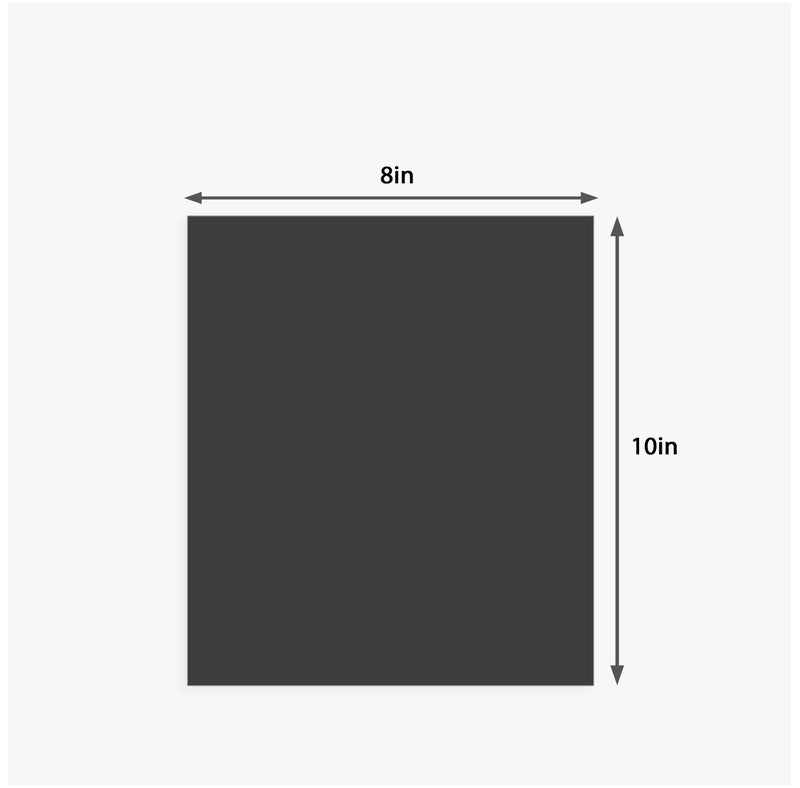 Somime 12 Pack Backing Boards Only - 8x10 Uncut Black Mats Matboards, Acid Free Backerboards, Ideal for Photos/Pictures/Prints/Frames/Arts - Image 2