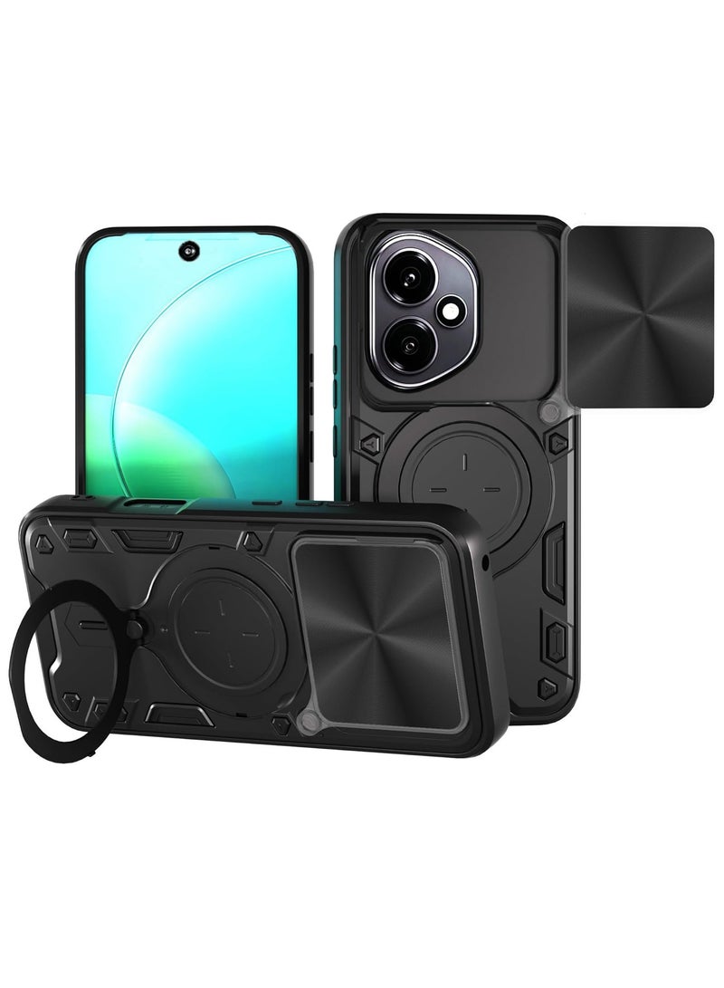 Compatible with Honor 400 Case.with Slide Camera Lens Cover Compatible with Honor 400 Case (Black） - Image 1