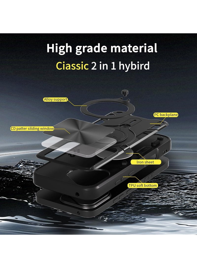 Compatible with Honor 400 Case.with Slide Camera Lens Cover Compatible with Honor 400 Case (Black） - Image 2