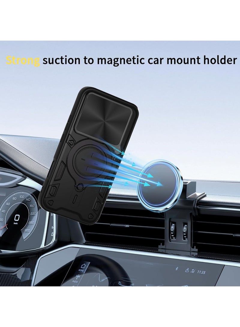 Compatible with Honor 400 Case.with Slide Camera Lens Cover Compatible with Honor 400 Case (Black） - Image 4