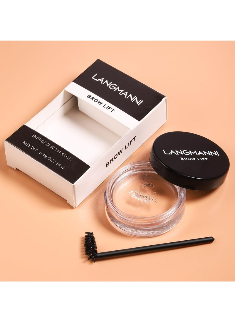 LANGMANNI Langmanni 3D Shaping Eyebrow Gel: Long-lasting, Waterproof, Natural Brow Styler  - Image 1