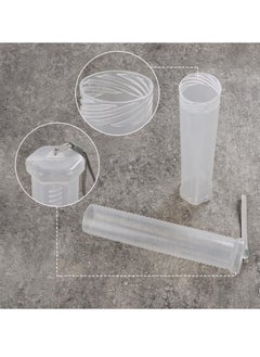Excefore 4 Pcs Extendable Plastic Paint Brush Case, Clear Long Brush Holder Tube, Storage for Paint Brushes, Pencils, Watercolor Pens, Makeup Brushes, Drawing Tools, Extra Long Container  - Image 3