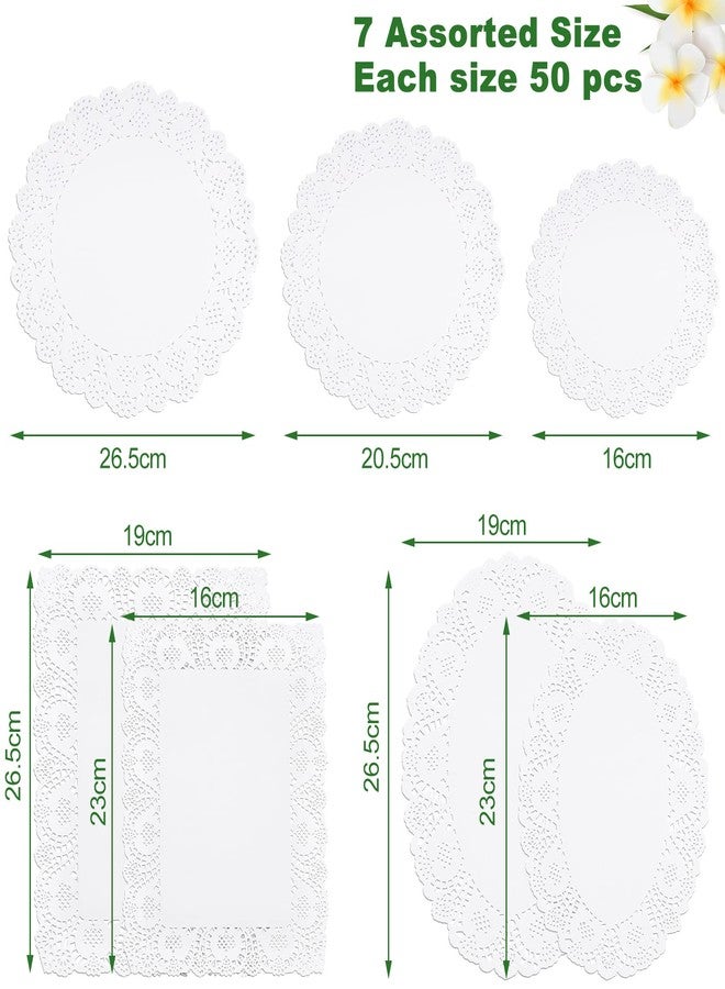 Aedida 350 Pcs Paper Doilies Assorted Sizes White Disposable Lace Decorative Doilies Bulk for Dessert Trays Tables Serving Tray Plates Wedding Birthday Cakes Food Tableware Decoration - Image 2