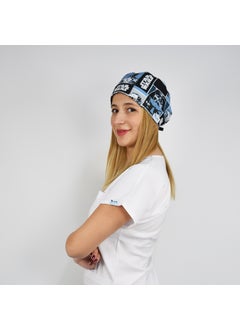 Nur Medikal Giyim Nur Medical Clothing Star Wars Patterned Surgical Bonnet  - Image 1