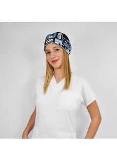 Nur Medikal Giyim Nur Medical Clothing Star Wars Patterned Surgical Bonnet  - Image 2