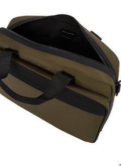 TOMMY HILFIGER Men's Metal Logo Laptop Bag - Polyester, Green  - Image 2