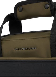 TOMMY HILFIGER Men's Metal Logo Laptop Bag - Polyester, Green  - Image 3
